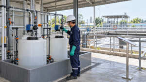 Kiểm tra hệ thống châm hóa chất theo dõi lượng sử dụng